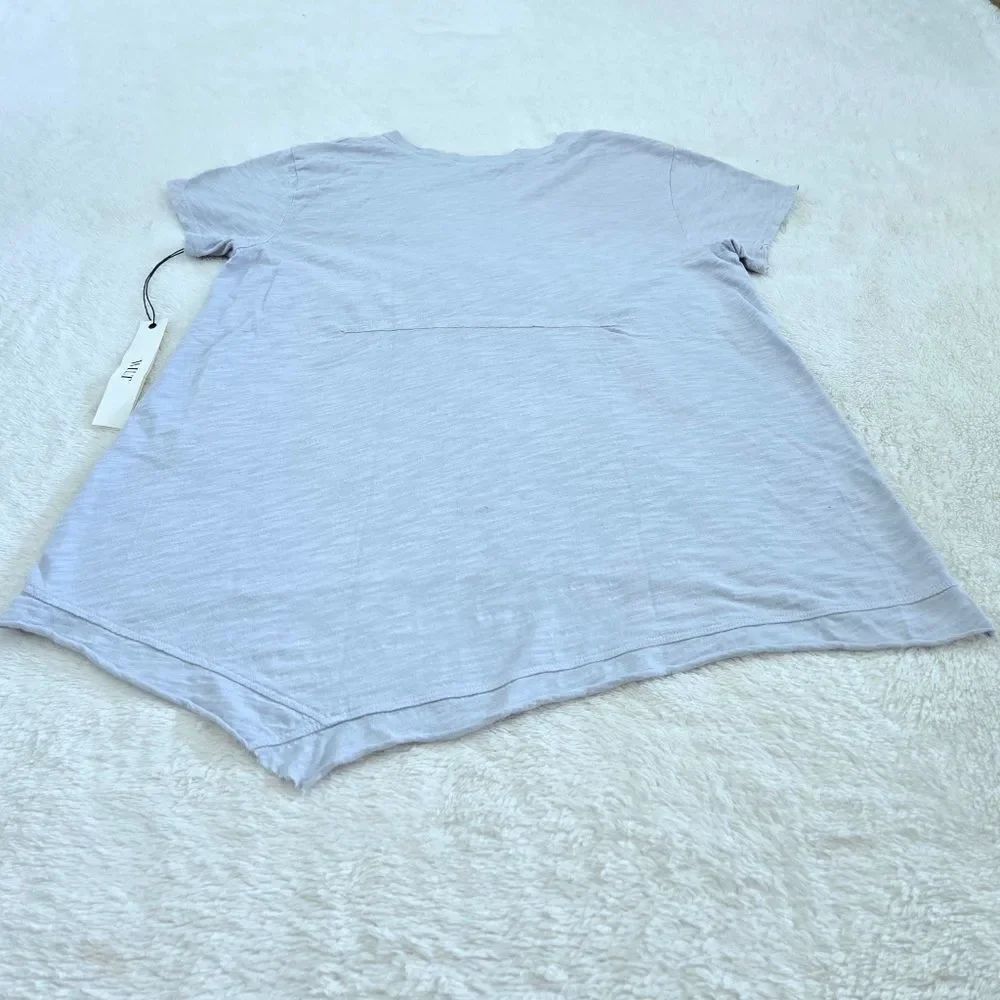Wilt🥀 Dusty Blue💙-Grey🩶 Slub Knit V-Neck Top - NWT - Picture 15 of 15